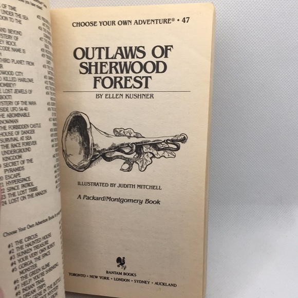 Choose Your Own Adventure #47 Outlaws Of Sherwood Forest by Ellen Kushner 1st Ed - Picture 5 of 8